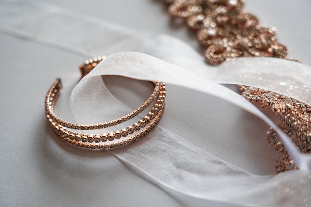Diamond and Gold Bracelets