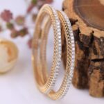 Gold Diamond Bangles
