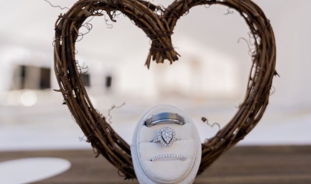 diamond heart ring