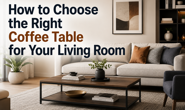 How to Choose the Right Coffee Table for Your Living Room
