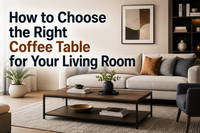 How to Choose the Right Coffee Table for Your Living Room